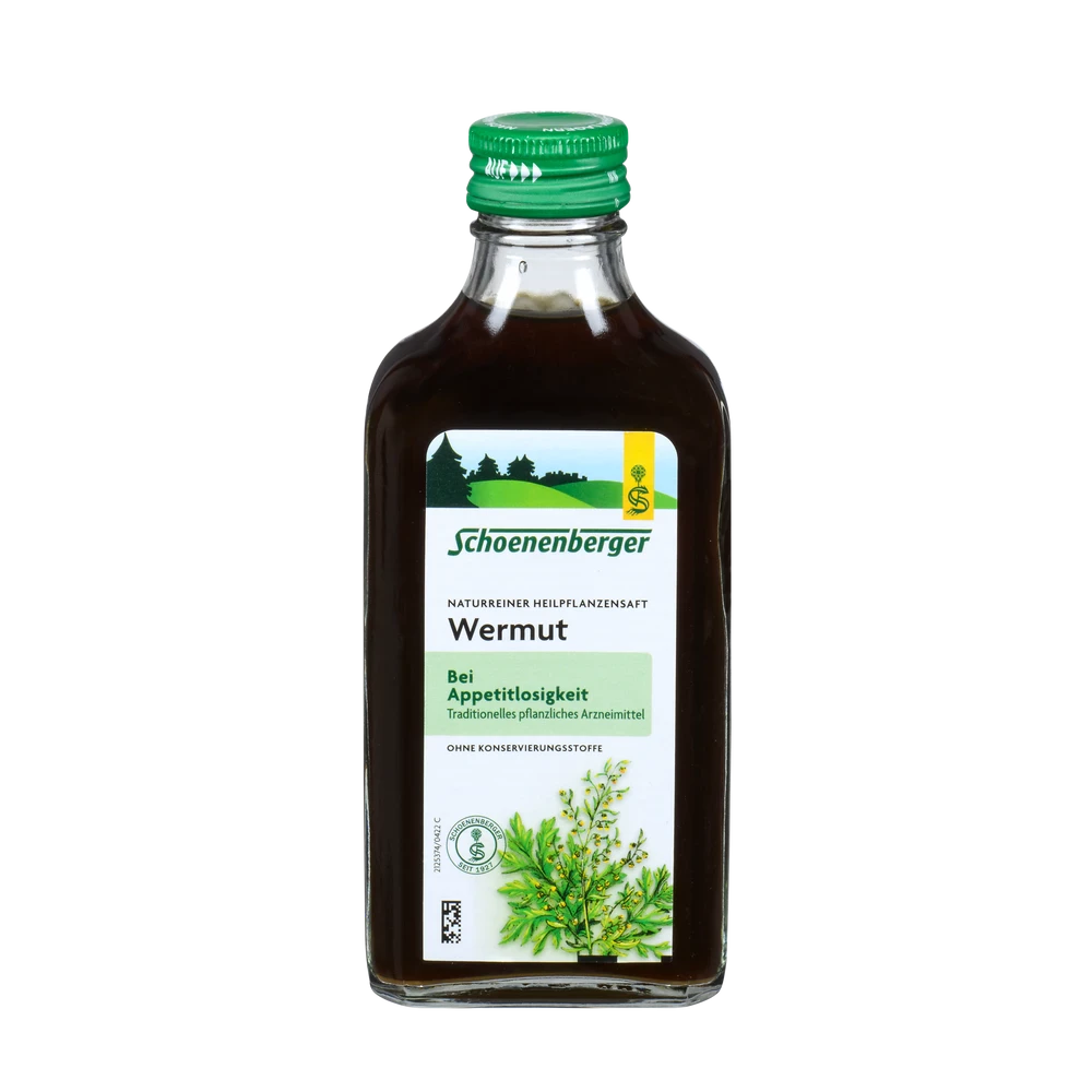 Schoenenberger Wermut Heilpflanzensaft 200 ml Flasche ohne Konservierungsstoffe