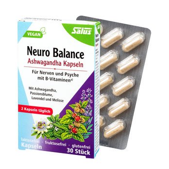 Salus Neuro Balance Ashwagandha Kapseln 30 Stk, 13,5g