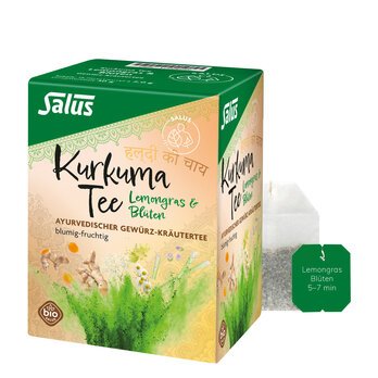 Salus Kurkuma Tee Lemongras & Blüten bio 15 FB, 30g