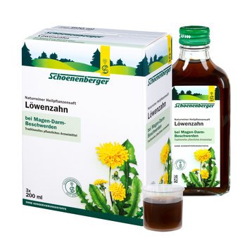 Schoenenberger Löwenzahn, Naturreiner Heilpflanzensaft bio, 600ml