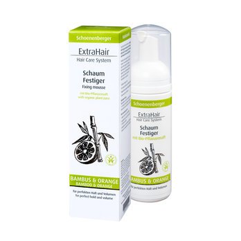 Schoenenberger ExtraHair® Schaum Festiger mit Bio-Pflanzensaft und Bambusextrakt BDIH, 150ml