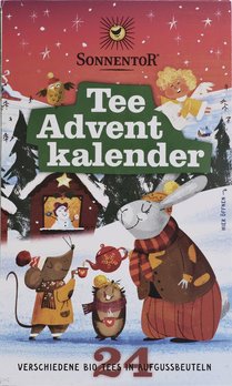 Sonnentor Tee Adventskalender 24 Aufgussbeutel, Doppelkammerbeutel, 37,5g