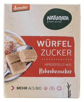 Naturata Würfelzucker aus Rohrohrzucker, 500g