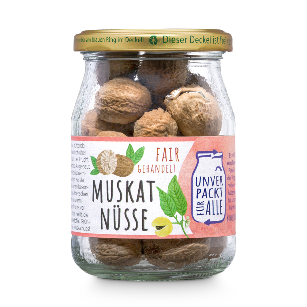 Unverpackt Umgedacht Muskatnuss, ganz 150g