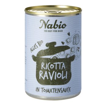 Nabio Ravioli in Ricotta-Tomatensauce, 400g