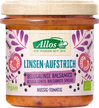 Allos Linsen-Aufstrich Belugalinse Balsamico, 140g