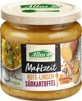 Allos Mahlzeit Rote Linsen Süßkartoffel, 350g