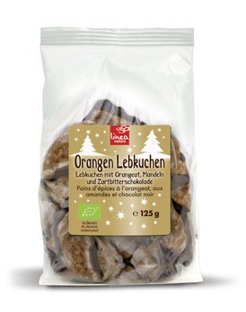 Orangen Lebkuchen mit Zartbitterschokolade, 125g