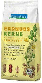 Reformhaus Erdnusskerne, groß, geröstet, ungesalzen, 200g