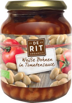 Weiße Bohnen in Tomatensoße, 360g