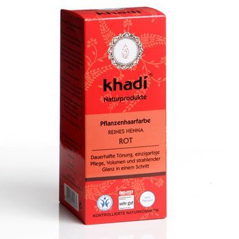 Khadi Pflanzenhaarfarbe Reines Henna Rot, 100g