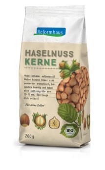 Reformhaus Runde Römer Haselnusskerne bio, 200g