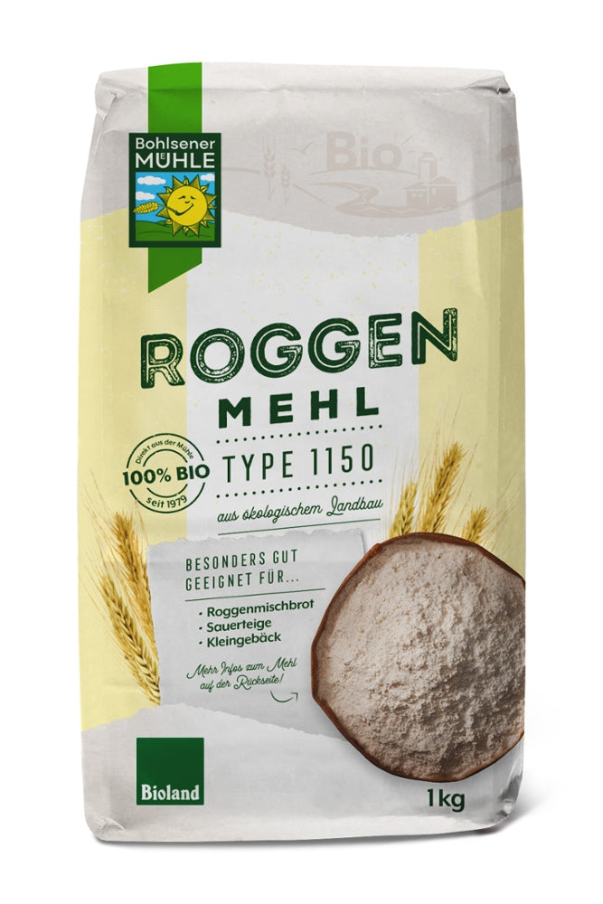 Bohlsener Mühle Roggenmehl Type 1150, 1kg