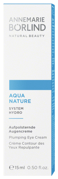 ANNEMARIE BÖRLIND AQUANATURE Aufpolsternde Augencreme, 15ml