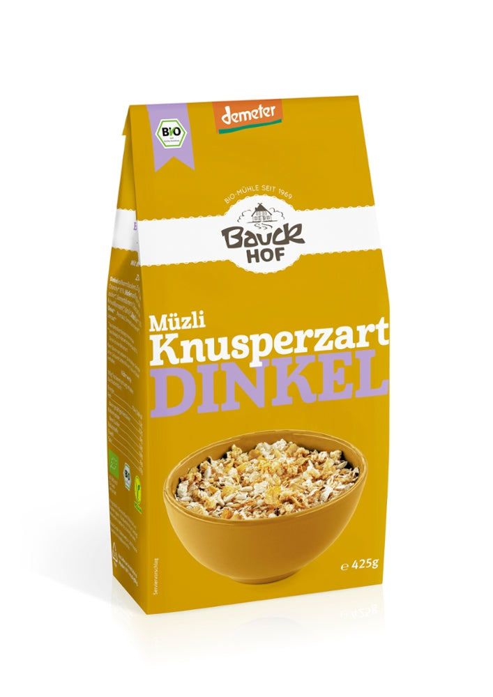 Bauckhof Dinkel Müzli Knusperzart Demeter, 425g