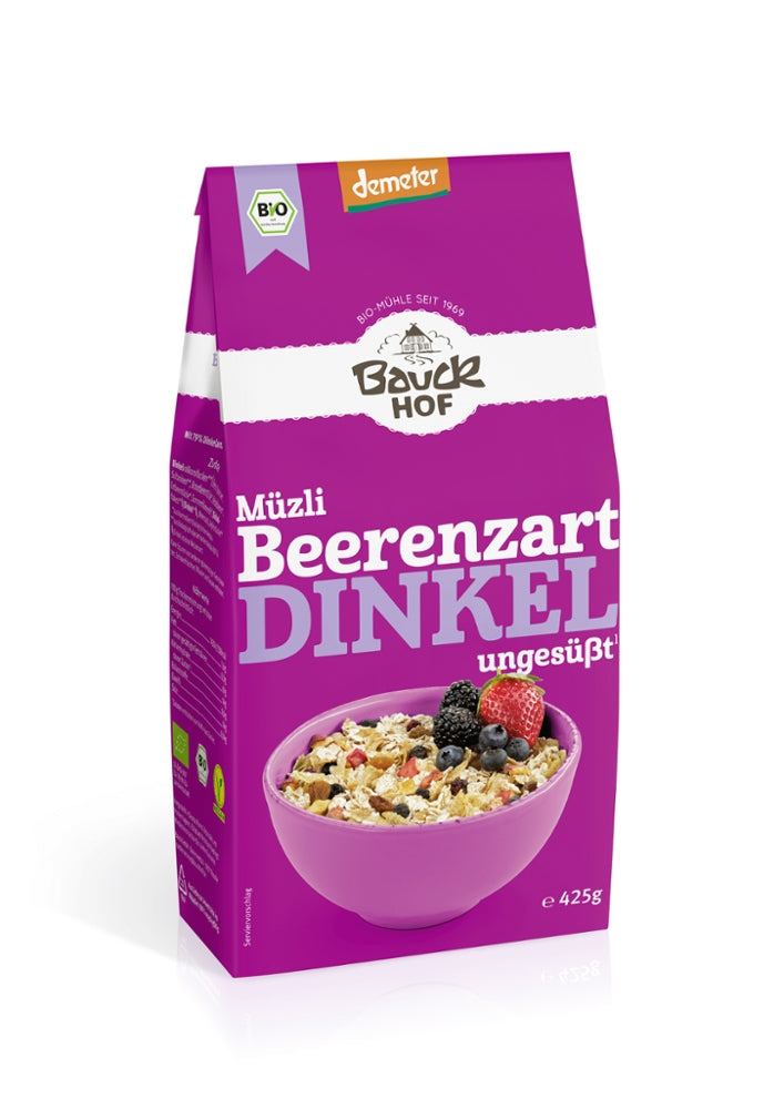 Bauckhof Dinkel Müzli Beerenzart Demeter, 425g