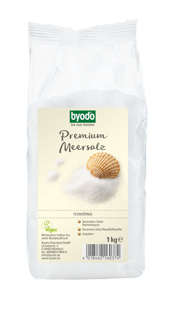 Byodo Premium Meersalz, feinkörnig 1KG