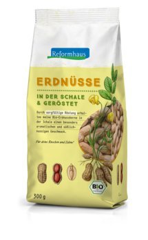 Reformhaus Erdnüsse in der Schale geröstet, bio, 300g