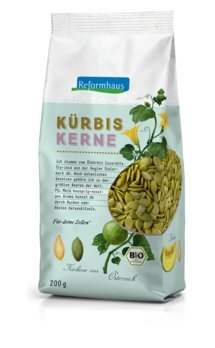 Reformhaus Kürbiskerne schalenlos bio, 200g