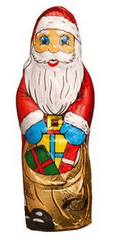 Vollmilch-Weihnachtsmann in Stanniol-Papier, 50g
