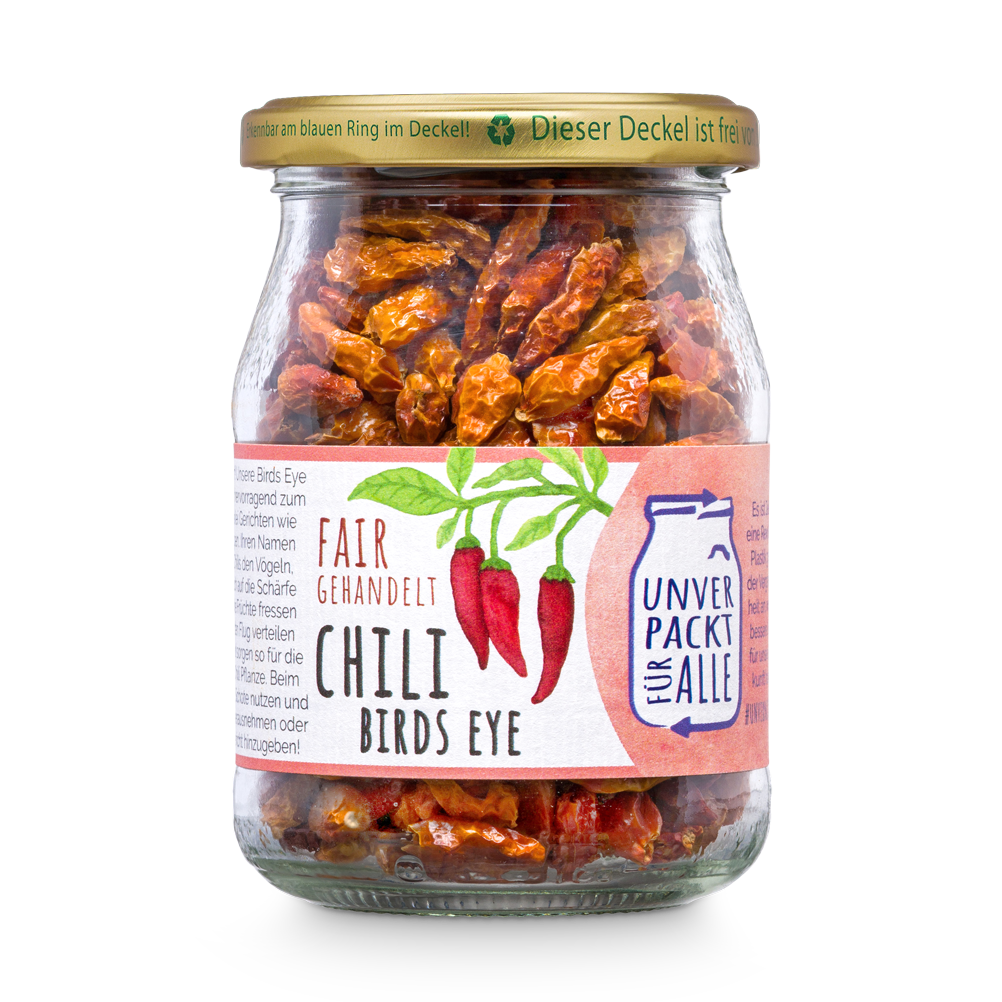 Unverpackt Umgedacht Birdseye Chili, ganz 60g
