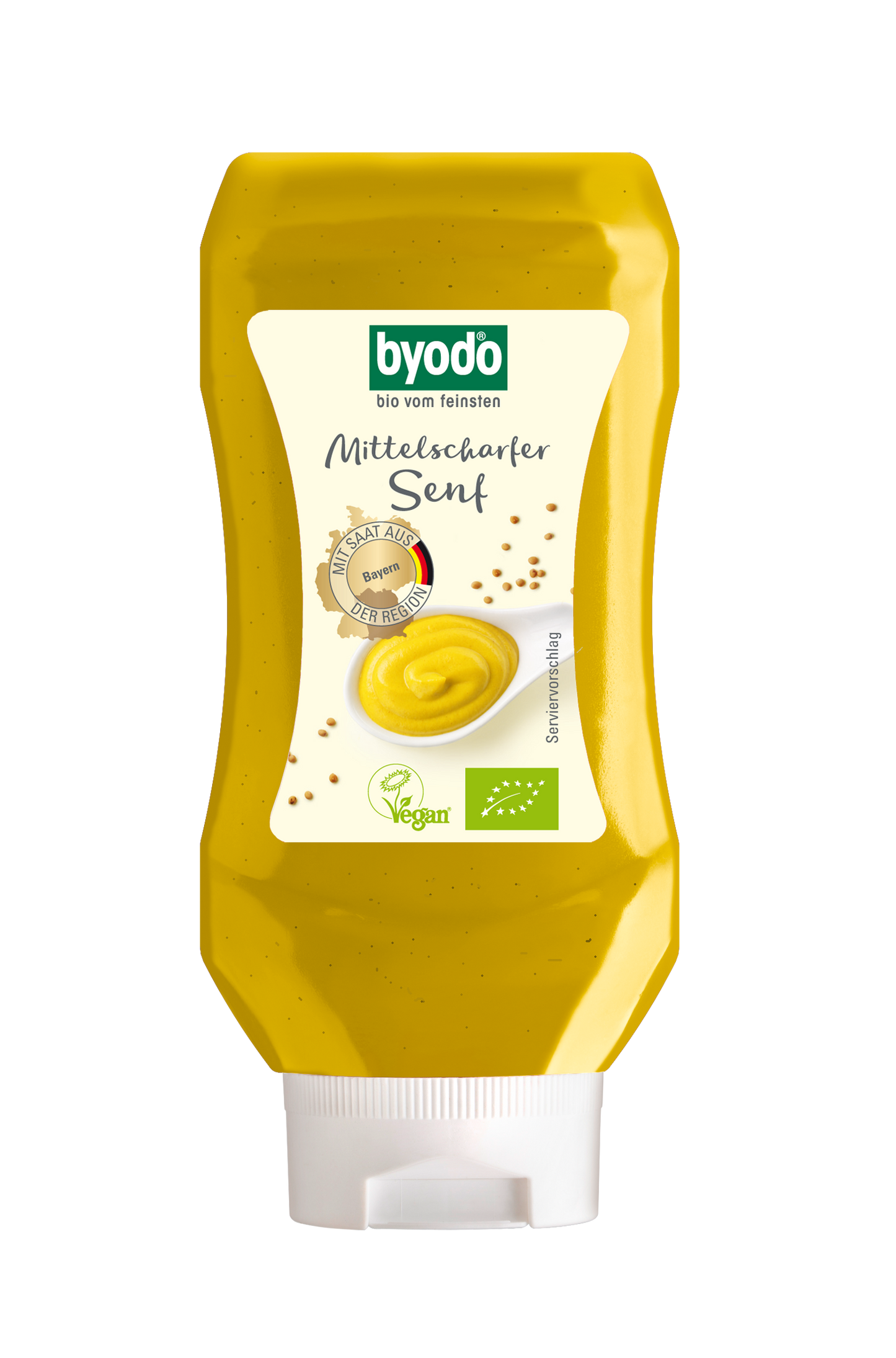 Byodo Mittelscharfer Senf, PET-Flasche 300ml