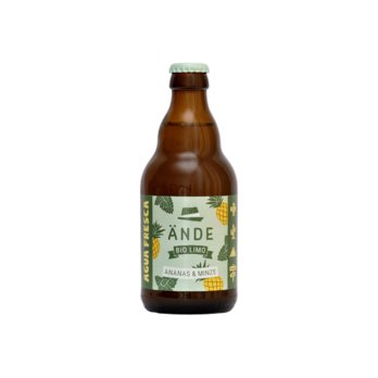 Bio Limo Ananas Minze - Agua Fresca Ananas, 330ml