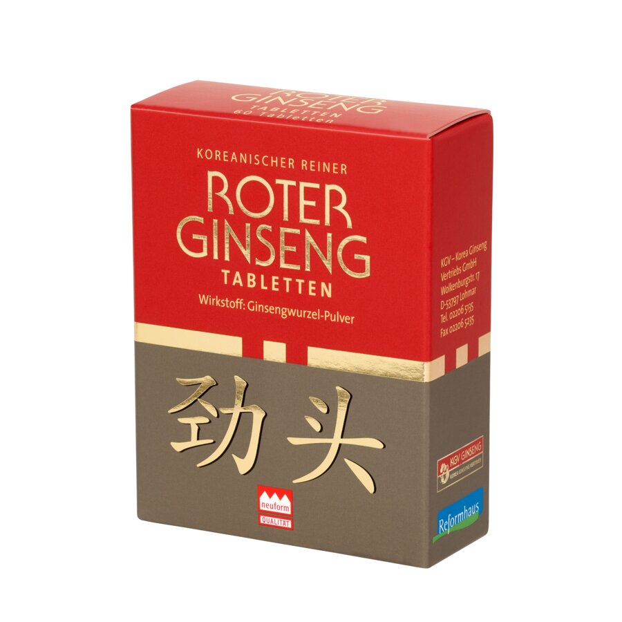 Koreanischer Roter Ginseng 60 Tabletten KGV
