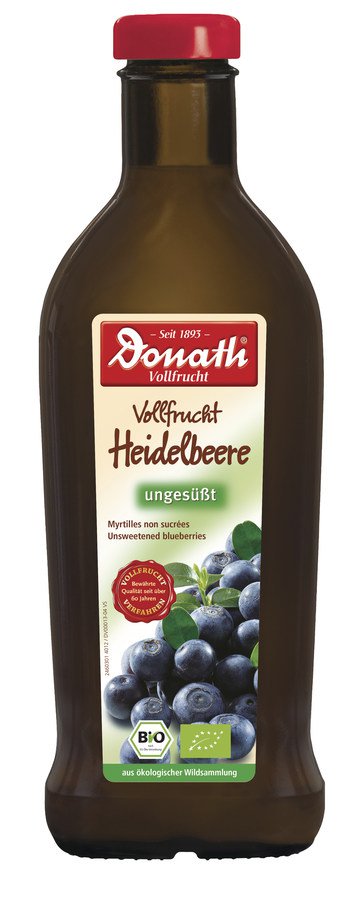 Donath Bio Vollfrucht Heidelbeere ungesüßt, 500ml