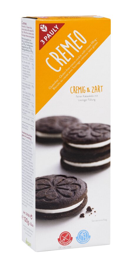 3 Pauly Cremeo 120g Glutenfreies und Laktosefreies Schokogebäck