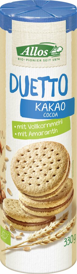 Allos Duetto Kakao Doppelkeks , 330g