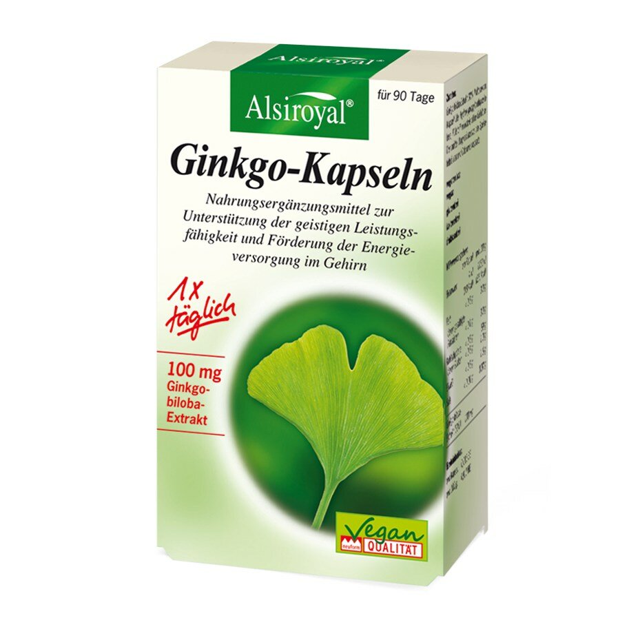 Alsiroyal Ginkgo Kapseln, 90 Kapseln (27,9g)