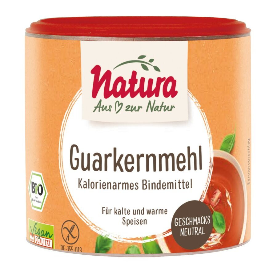 NATURA Bio Guarkernmehl, 110g, kalorienarmes pflanzliches Bindemittel