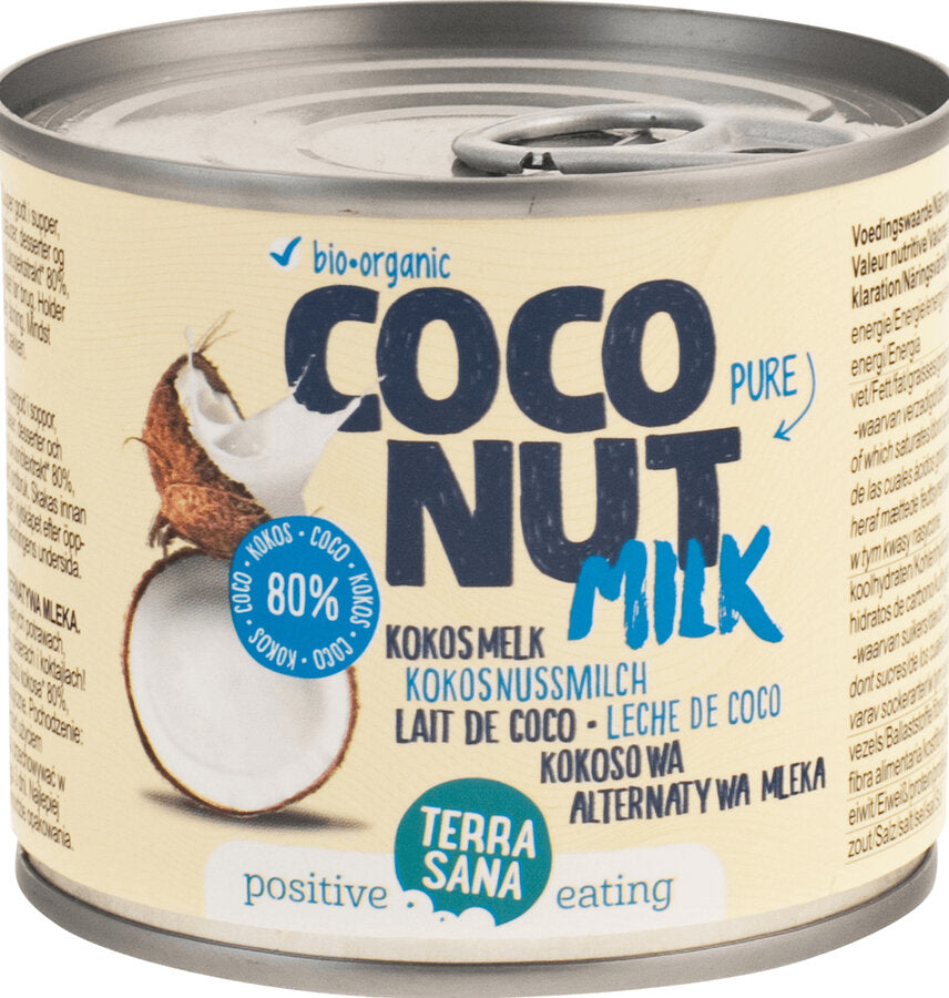 TerraSana Kokosmilch 80%, 200 ml