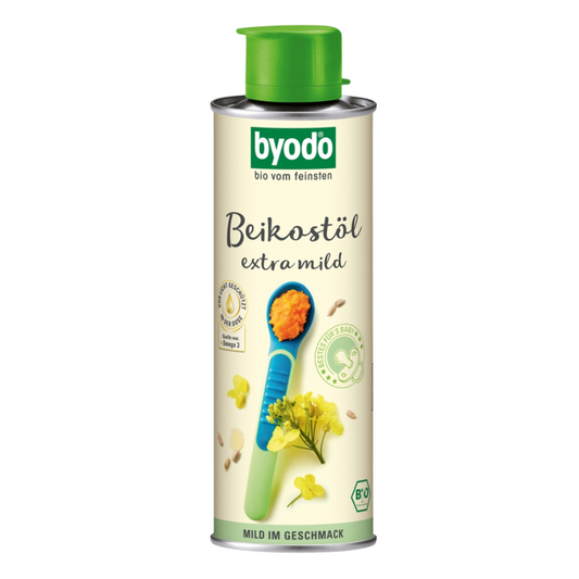 BYODO Beikostöl Extra Mild – Bio-Beikostöl für Babys mit hohem Omega-3-Gehalt, extra mild im Geschmack.