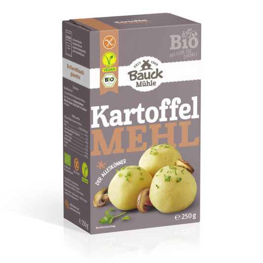 Bauck Mühle Kartoffelmehl 250 g – Bio-Kartoffelstärke zum Kochen und Backen, vegan und glutenfrei