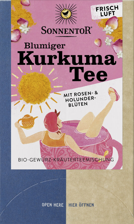 Blumiger Kurkuma Tee Bio 36g Sonnentor