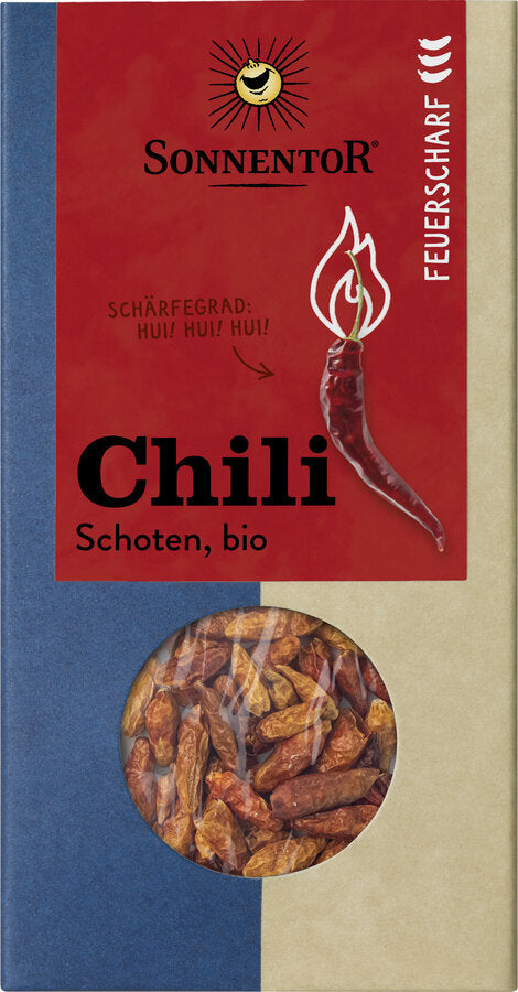 Chili feuerscharf Schoten ganz Bio 25g Sonnentor