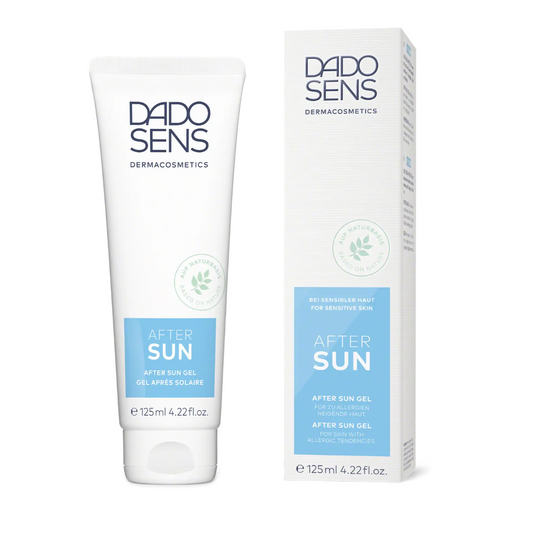 DADO SENS AFTER SUN Gel – beruhigendes After Sun für sensible Haut in Tube mit passender Umverpackung, 125 ml