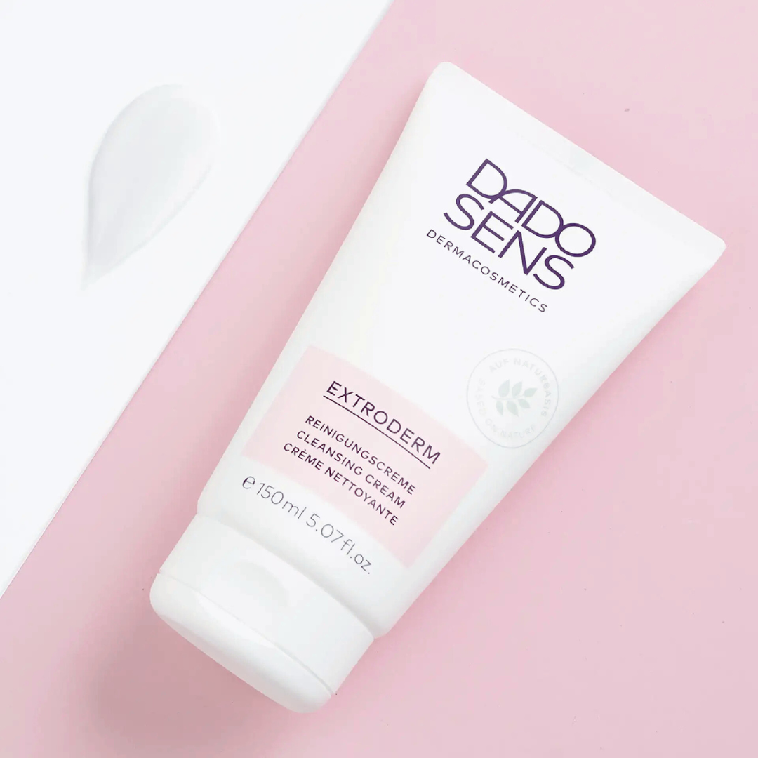 DADO SENS EXTRODERM Reinigungscreme 150 ml – pflegende Reinigungscreme bei trockener, sensibler Haut, dermatologisch getestet