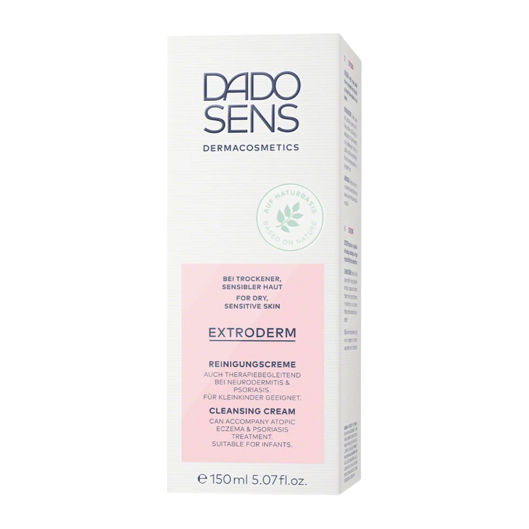 DADO SENS EXTRODERM Reinigungscreme 150 ml – Originalverpackung für trockene, empfindliche Haut, therapiebegleitend bei Neurodermitis