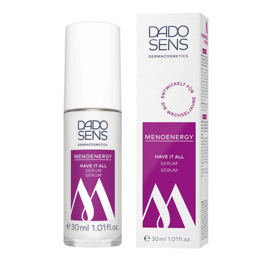 DADO SENS MENOENERGY HAVE IT ALL SERUM 30 ml mit Umverpackung und Spenderflasche – Gesichtspflege für die Haut ab 40