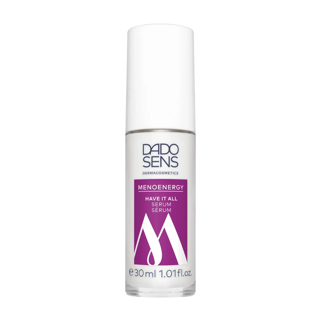 DADO SENS MENOENERGY HAVE IT ALL SERUM 30 ml im Airless-Spender mit weißem Deckel – intensive Pflege für hormonell beanspruchte Haut