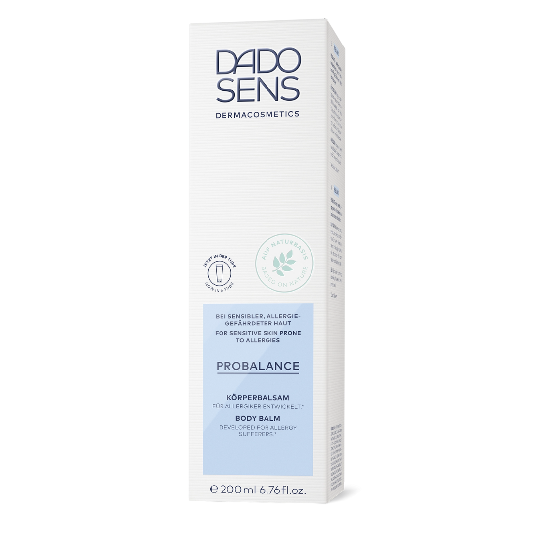 DADO SENS PROBALANCE Körperbalsam 200 ml – Produktverpackung für die Pflege empfindlicher, allergieanfälliger Haut
