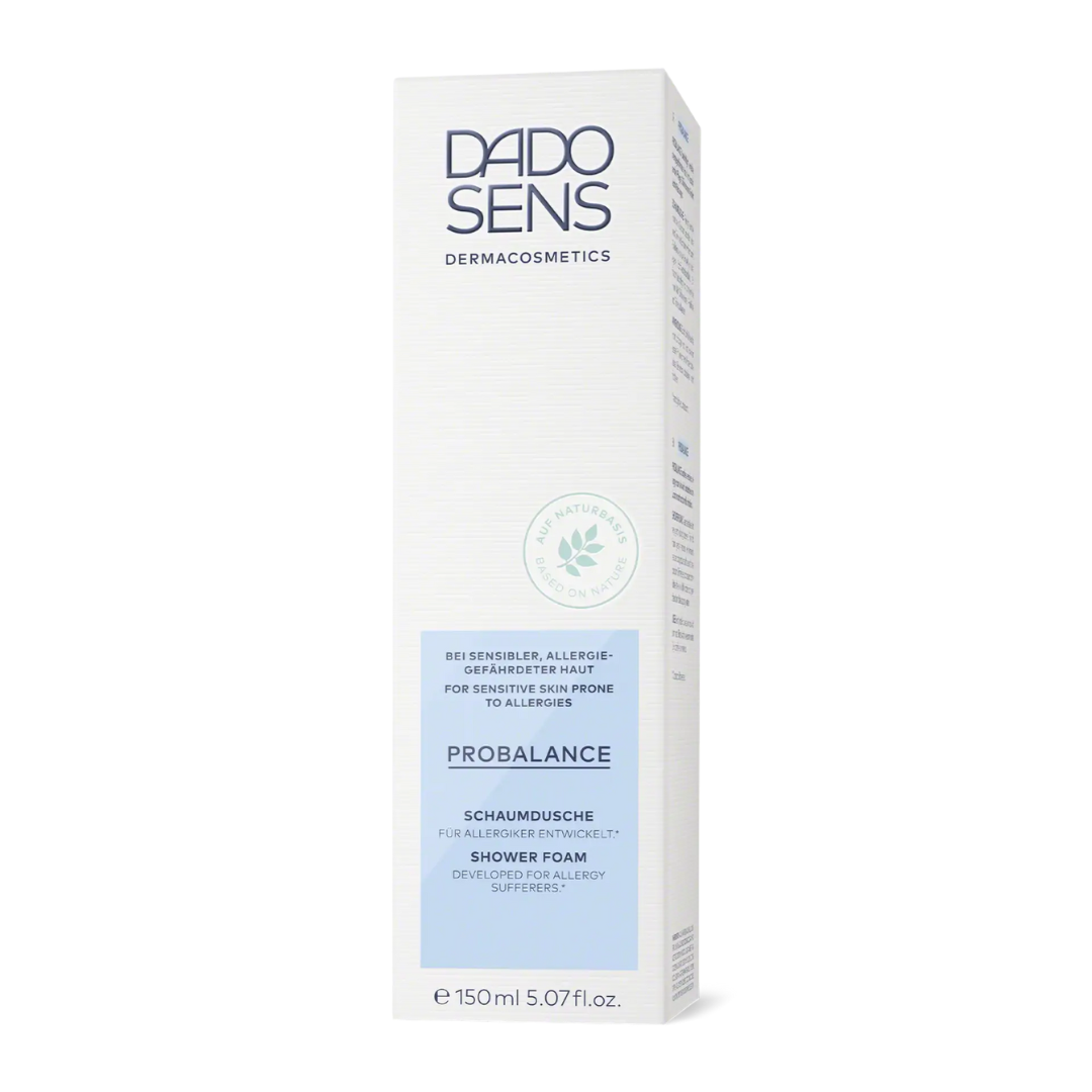 DADO SENS PROBALANCE Schaumdusche 150 ml – Verpackung für besonders sanfte Reinigung bei sensibler, allergieanfälliger Haut