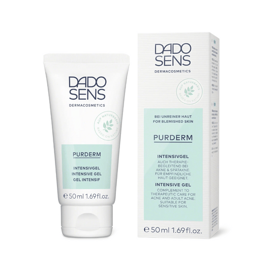 DADO SENS PURDERM Intensivgel 50 ml – dermatologisches Pflegegel mit Umverpackung für zu Akne neigende Haut