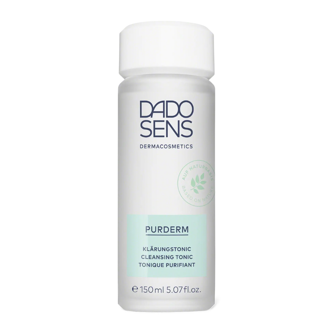 DADO SENS PURDERM Klärungstonic 150 ml – sanftes Gesichtswasser bei unreiner Haut in der weißen Originalflasche