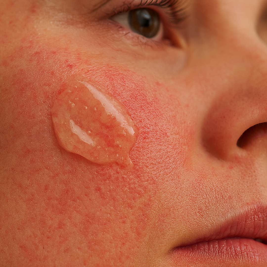 DADO SENS SENSACEA Intensivserum – Anwendung auf geröteter Haut bei Couperose und Rosacea