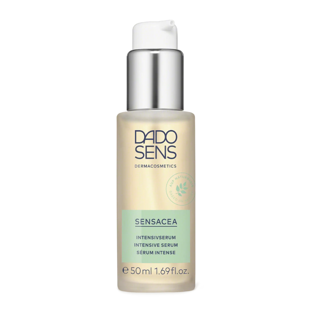 DADO SENS SENSACEA Intensivserum – transparente Glasflasche mit Pumpspender, 50 ml