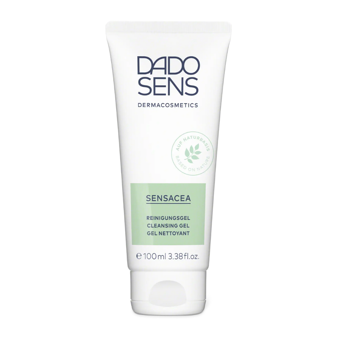 DADO SENS SENSACEA Reinigungsgel – freigestellte Tube mit 100 ml Inhalt für empfindliche Haut